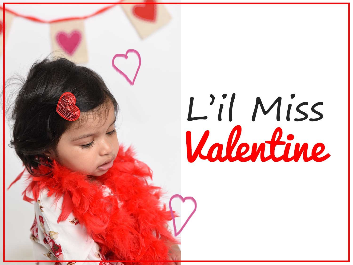 little miss valentine baby girl baby bows