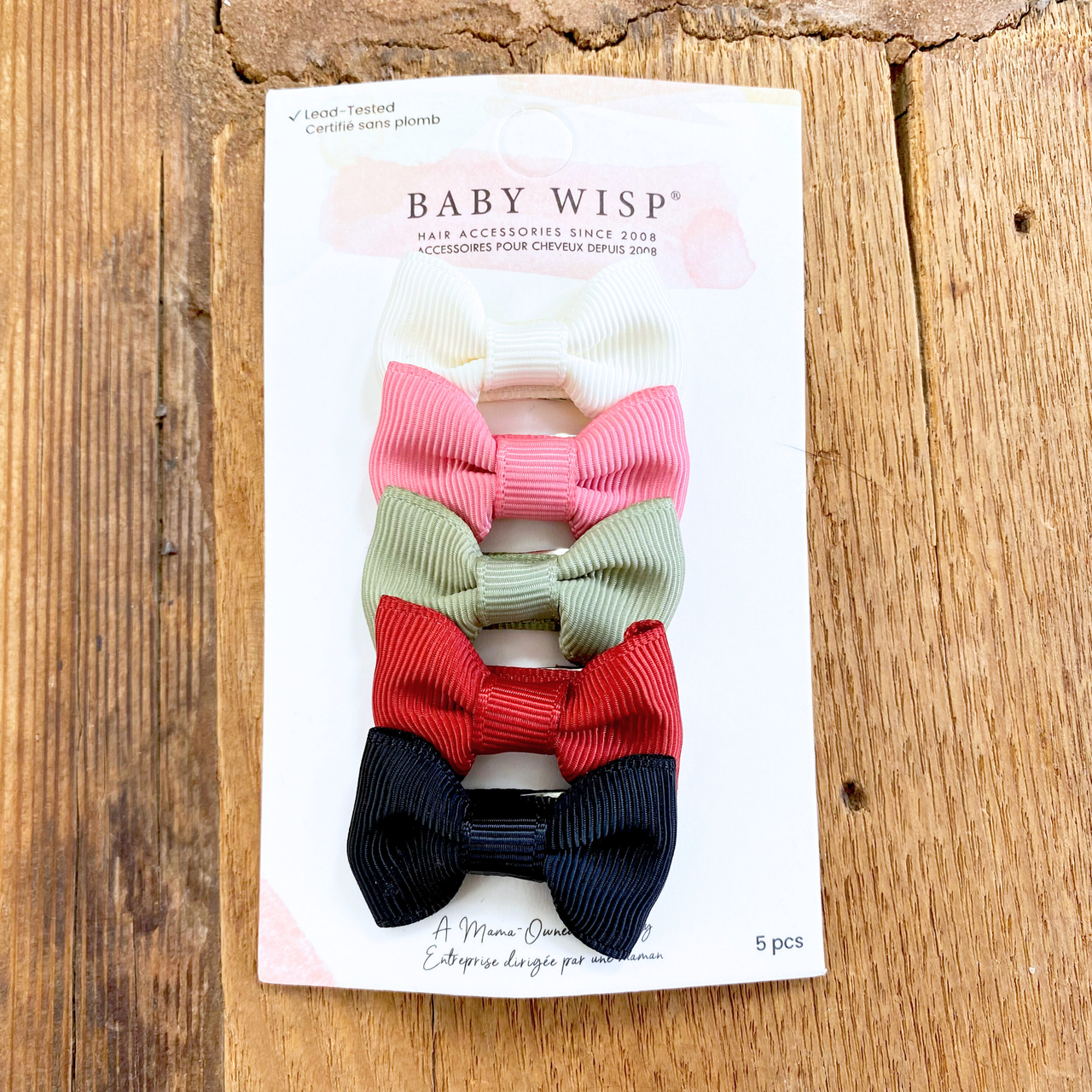 5 Small Snap Charlotte Bow Collection - Bold and Holly Baby Wisp