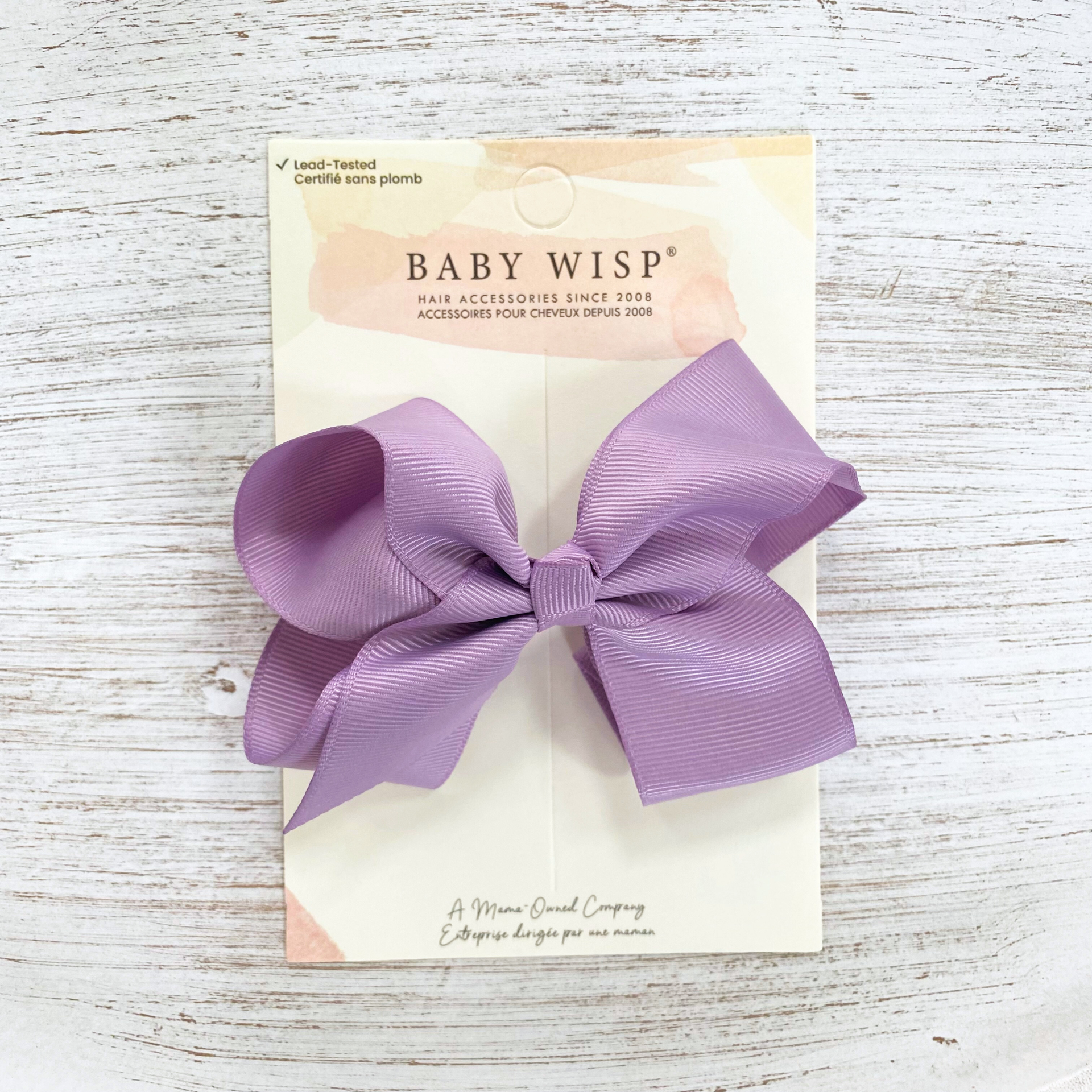 Sadie Large Knotted Boutique Bow Alligator Clip Baby Wisp