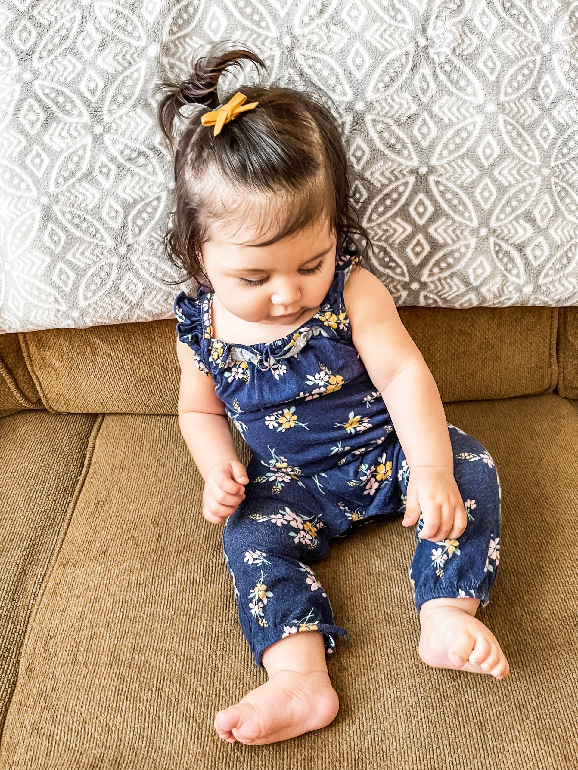 Mini Latch Wisp Clip - Hand Tied Faux Suede Hair Bows Baby Wisp