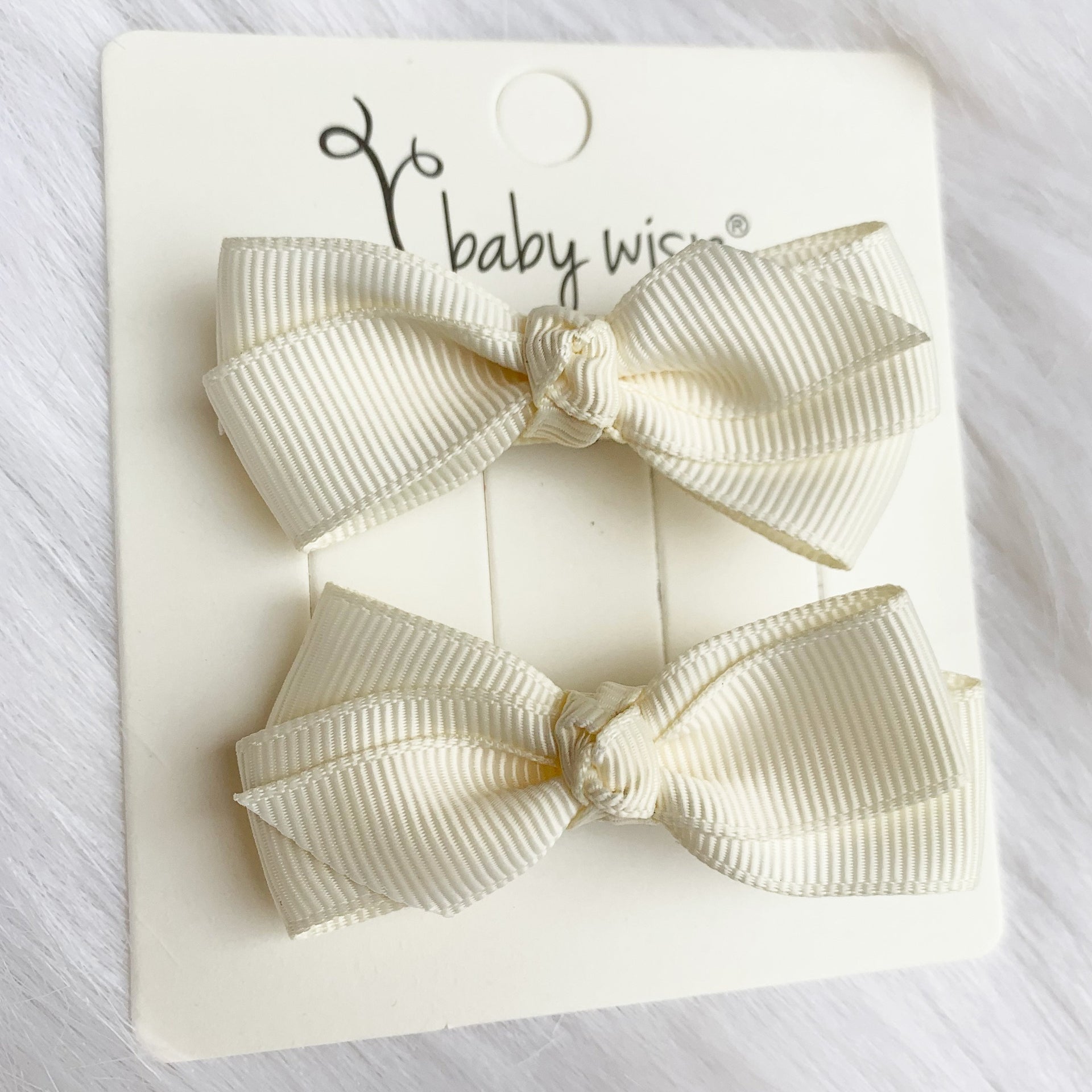 Aiyanna Toddler Bow - Alligator Hair Clip - Pigtail Pair Baby Wisp