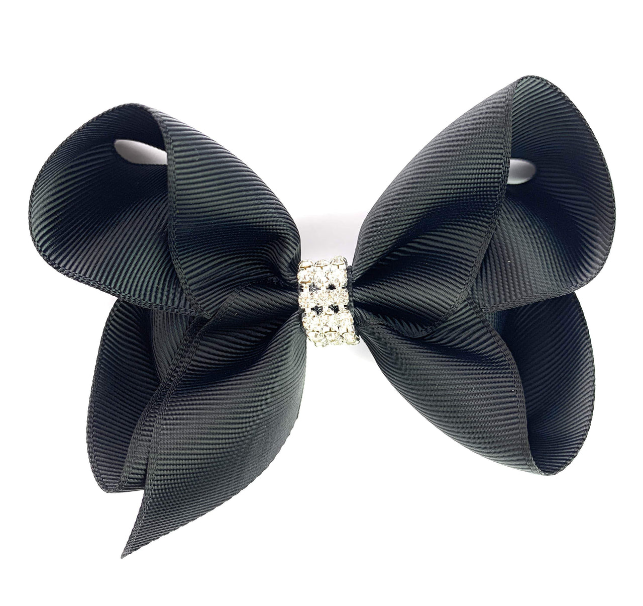 Americana Bow Pinch Clip - Diamond Rhinestone Bling Baby Wisp