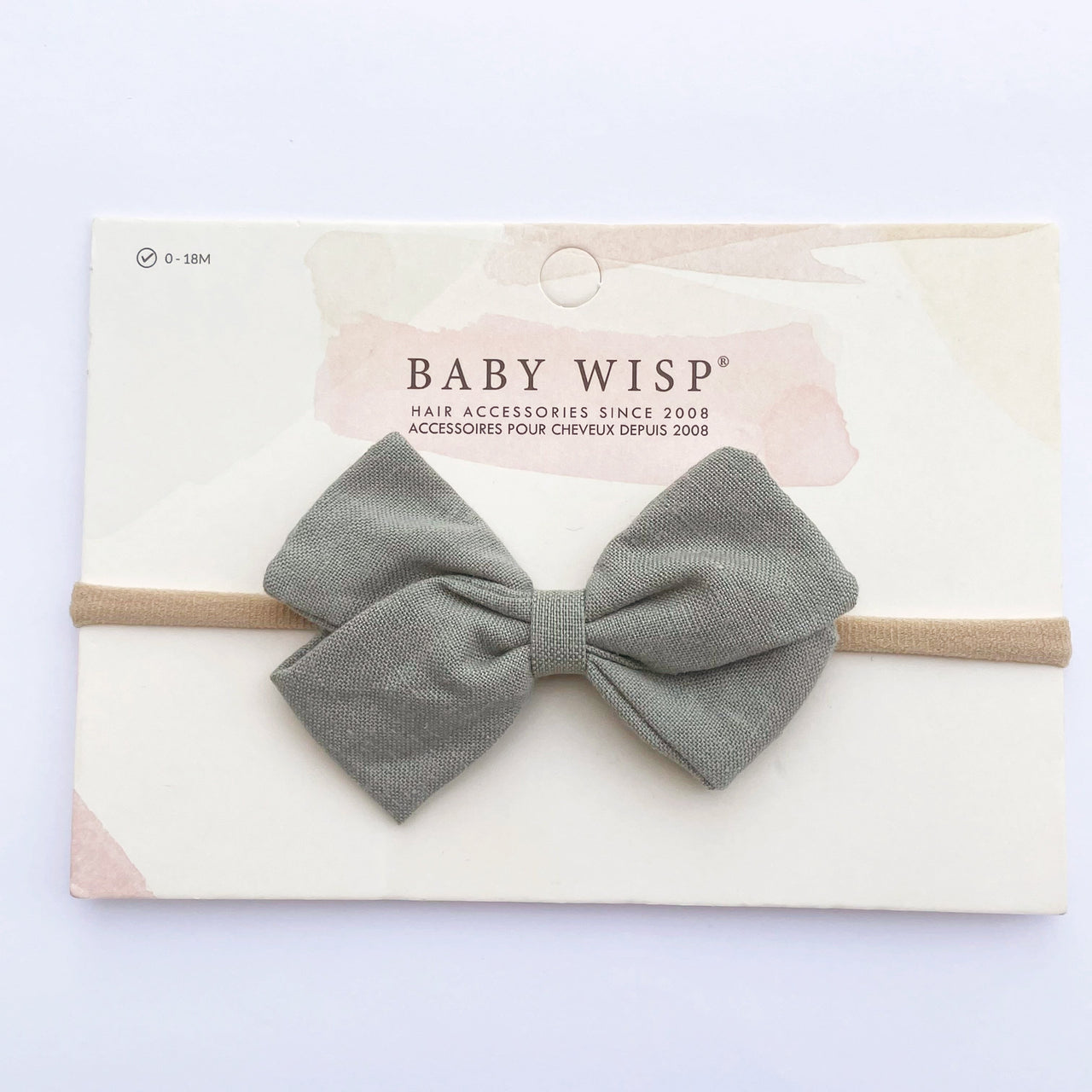Emma Bow Infant Headband - Sage Baby Wisp