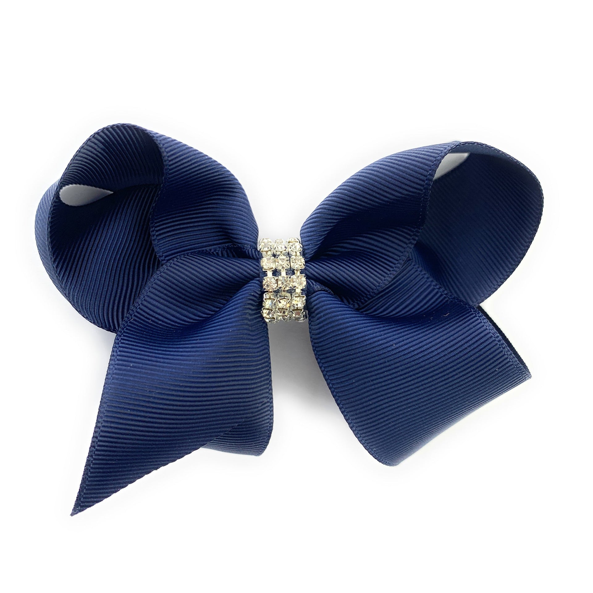 Americana Bow Pinch Clip - Diamond Rhinestone Bling Baby Wisp