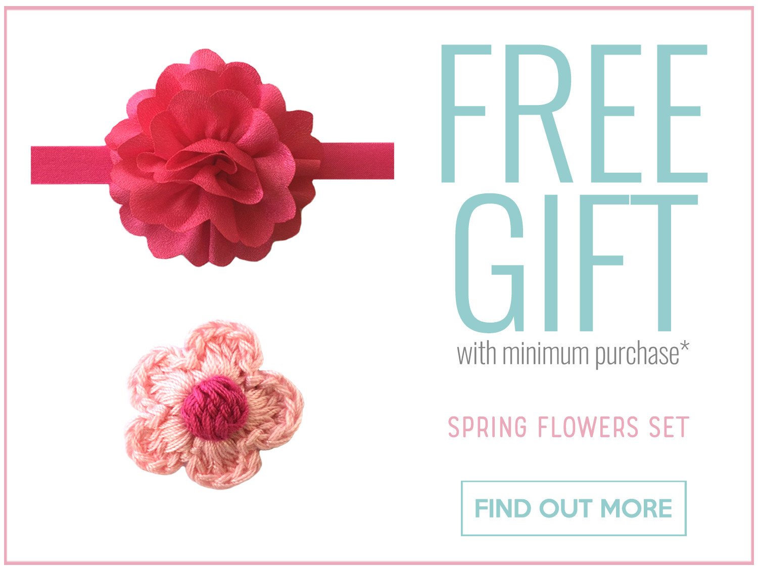 Spring Flowers Accessories Set FREE with minimum purchase