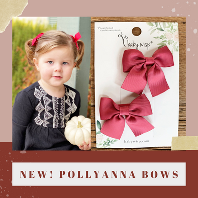 New Pollyanna Ribbon Bows for Girls!