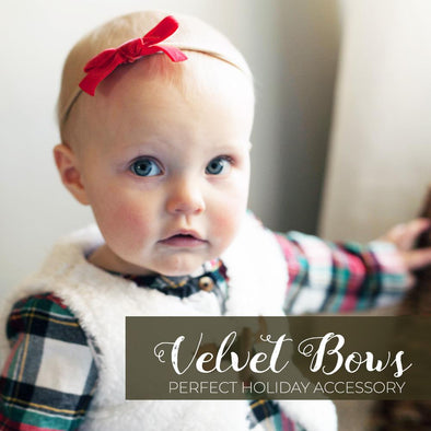 Velvet Bows for Babies and Toddlers are a Hot Trend This Season