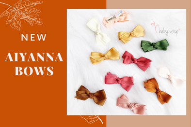 Introducing New AIYANNA BOWS - Boutique Ribbon Hair Bows on Alligator Hair Clips