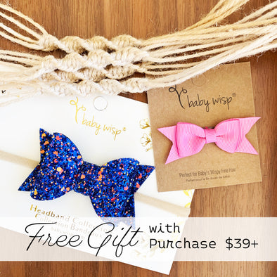 Sparkly Bow Headband and Baby Wisp Clip FREE GIFT with $39+ Purchase at Babywisp