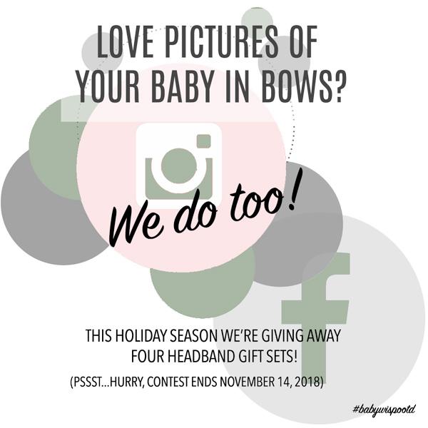 Love Pictures of Your Baby In Bows?  WE DO TOO!