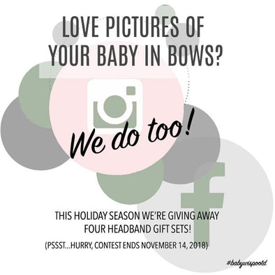 Love Pictures of Your Baby In Bows?  WE DO TOO!