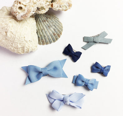 blue baby bows