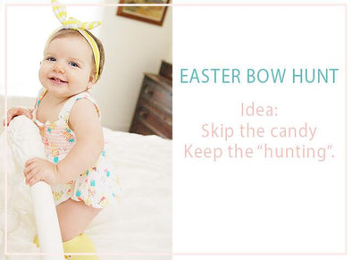 Baby's First Easter!  The Easter Bow Hunt...