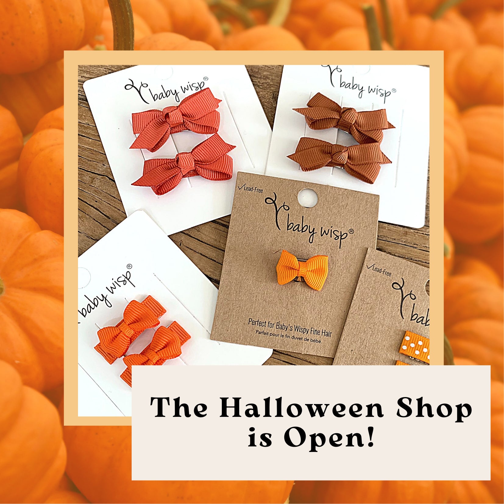 Orange Bows and Halloween Themed Accessories for Baby & Toddler Girls!