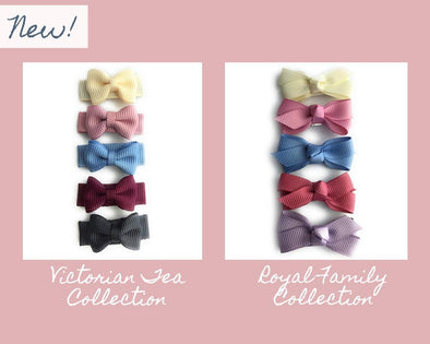 New Bow Collections: Royal Family and Victorian Tea Hair Bow Sets