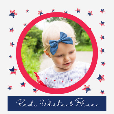 Patriotic Bows + Colors for July Fourth Outfits