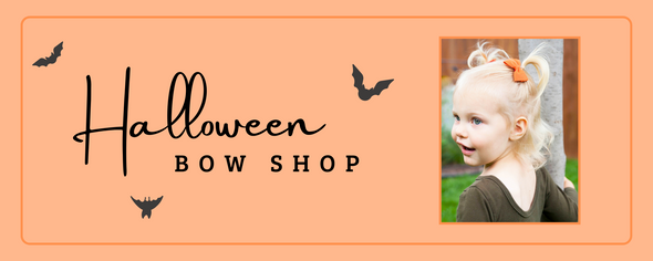 25% Off Halloween Hair Bows- Orange and Black Bows You Will Love