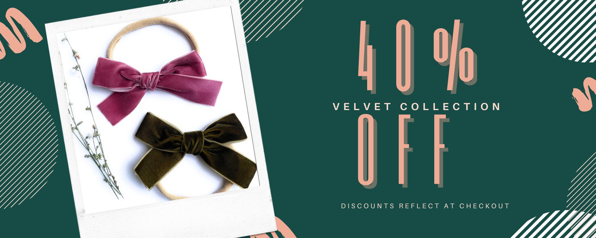 Velvet Hair Accessories for Baby and Toddler