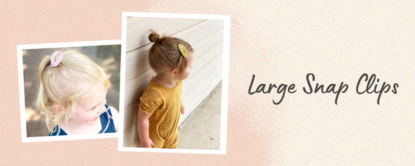 Large Snap Clip Hair Clips for Girls