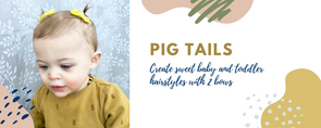 Pigtail Hairbows for Babies and Toddlers