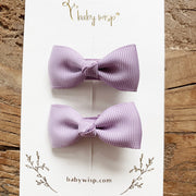 Diya Bow Alligator Hair Clips - Lavender Baby Wisp