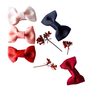 5 Small Snap Clips Charlotte Bow Gift Set Collection - Fall Horizon Baby Wisp