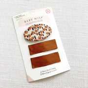 3 Bow and Hair Clips Accessory Gift Set Baby Wisp