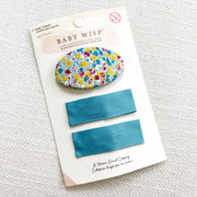 3 Bow and Hair Clips Accessory Gift Set Baby Wisp