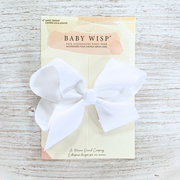 Sadie Large Knotted Boutique Bow Alligator Clip Baby Wisp