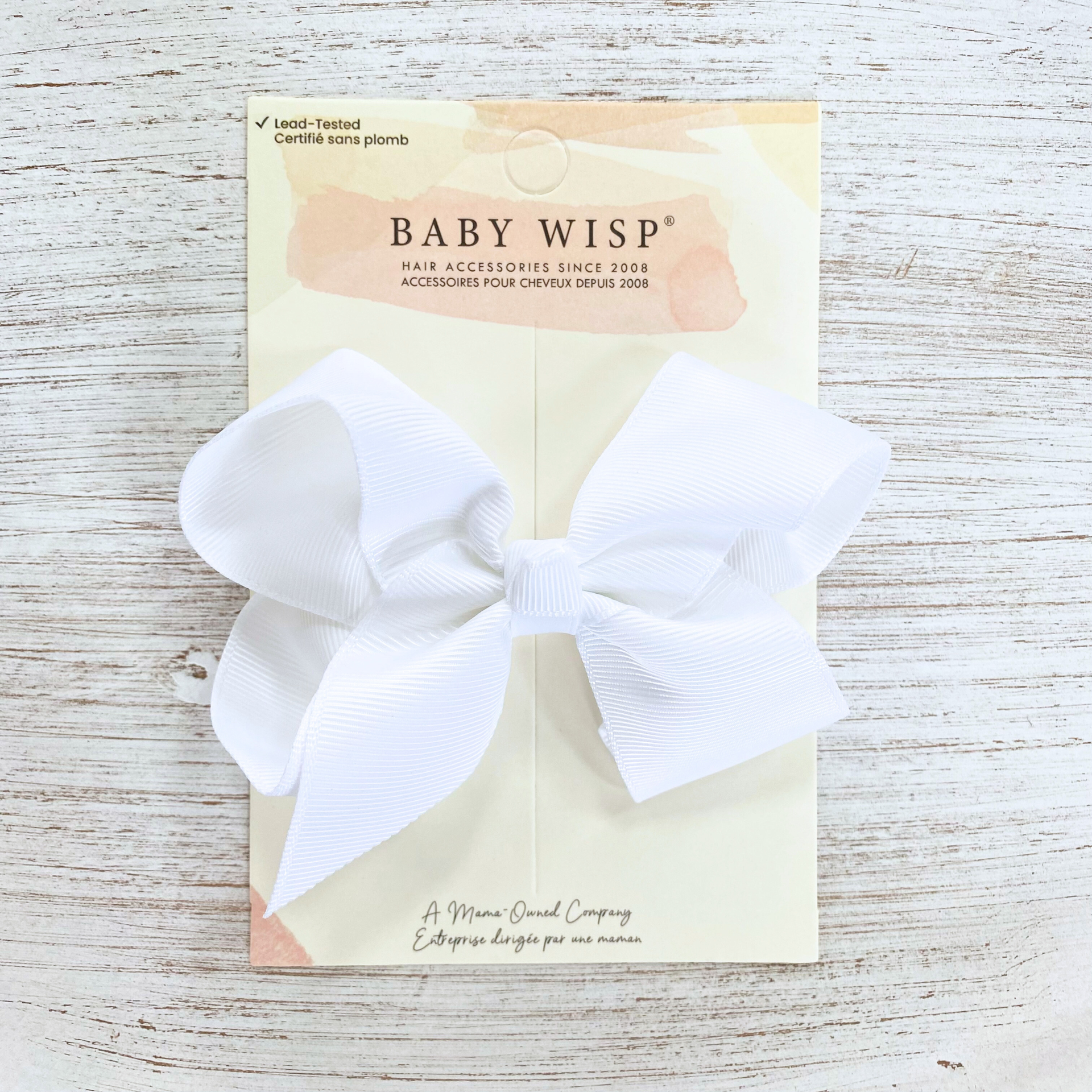 Sadie Large Knotted Boutique Bow Alligator Clip Baby Wisp