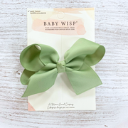 Sadie Large Knotted Boutique Bow Alligator Clip Baby Wisp