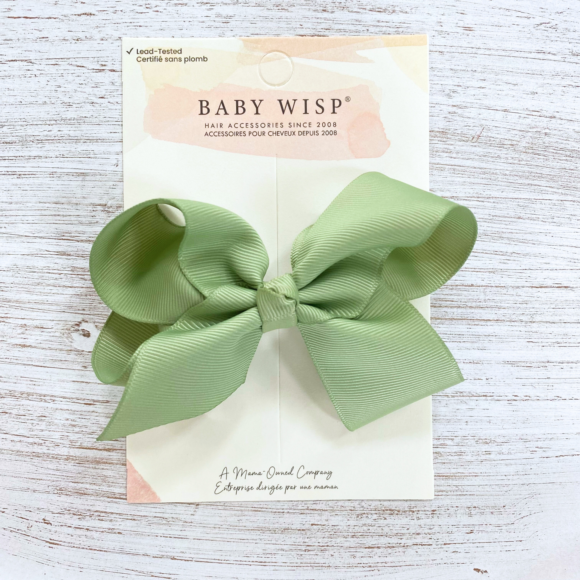 Sadie Large Knotted Boutique Bow Alligator Clip Baby Wisp