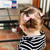 Diya Bow Alligator Hair Clips - Rose Quartz Baby Wisp