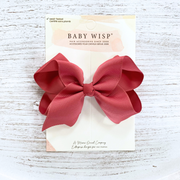 Sadie Large Knotted Boutique Bow Alligator Clip Baby Wisp