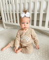 Sadie Large Knotted Boutique Bow Alligator Clip Baby Wisp