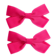 Sandra- 2 Pigtail Bows- Alligator Hair Clip Baby Wisp