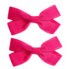 Sandra- 2 Pigtail Bows- Alligator Hair Clip Baby Wisp