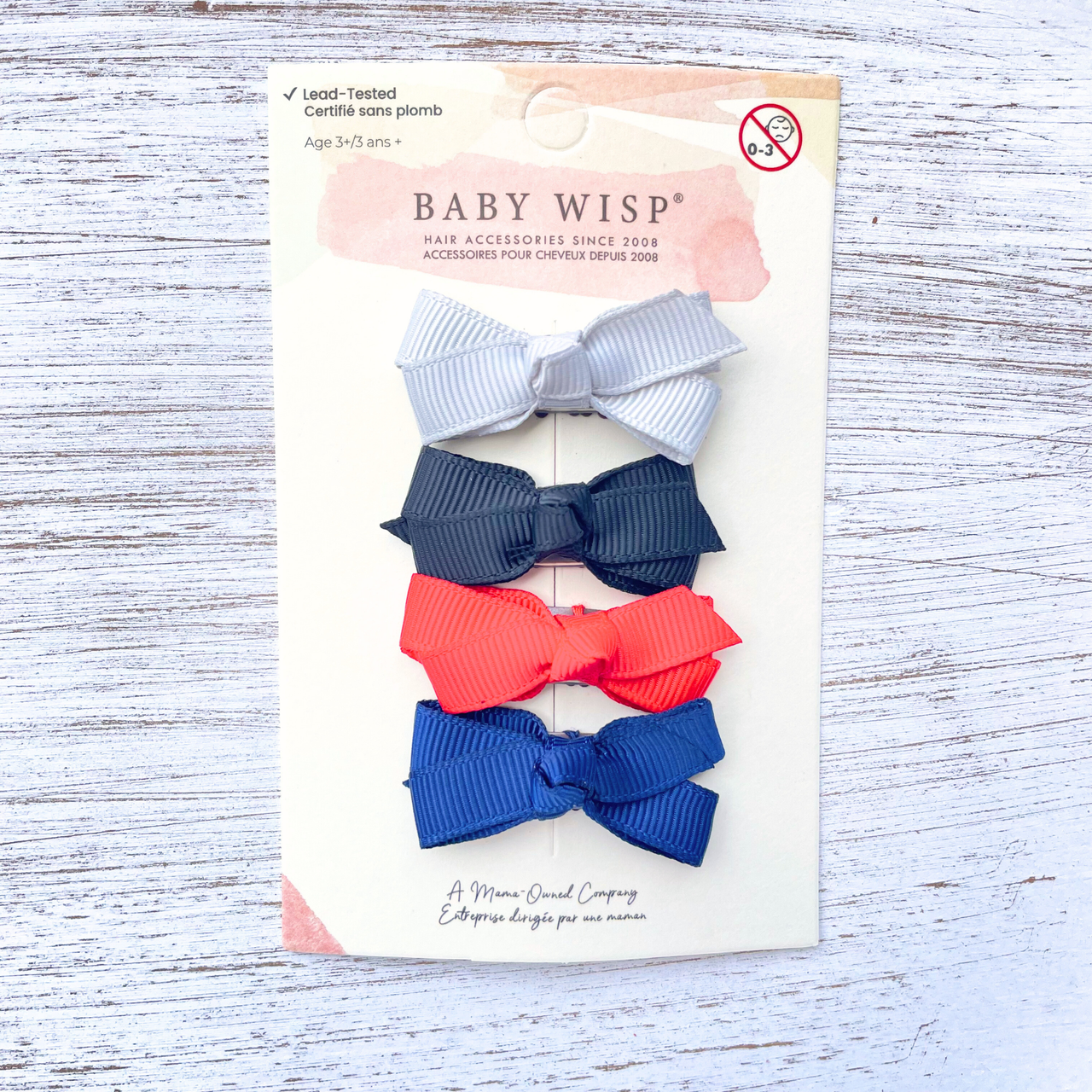 4 Mini Wisp Clip Chelsea Grosgrain Ribbon Boutique Bow Collection Baby Wisp