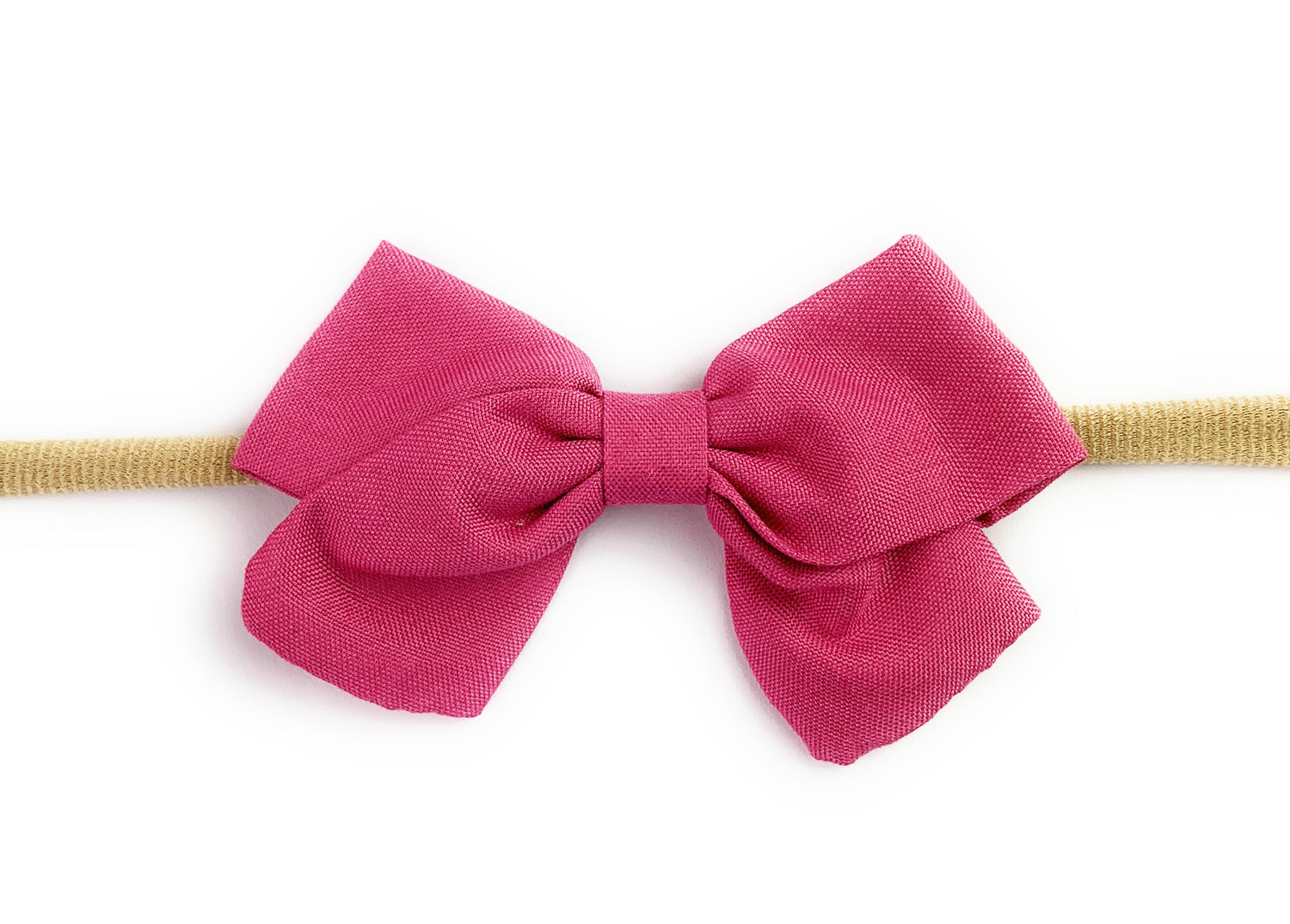 Emma Bow Infant Headband - Rasberry Pink Baby Wisp