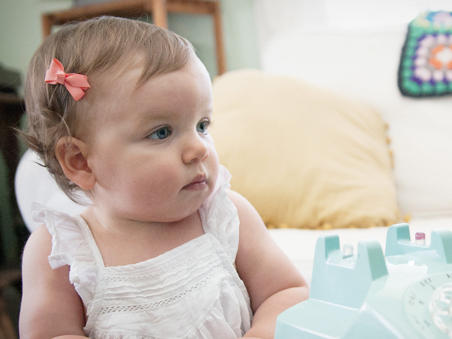 Small Snap Clips Chelsea Boutique Bow Collection - Pink Papaya Baby Wisp