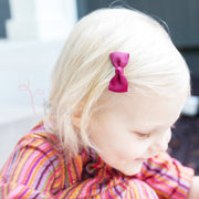 Diya Bow Alligator Hair Pigtial Clips - Black Baby Wisp