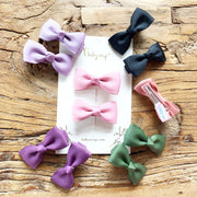 Diya Bow Alligator Hair Clips - Lavender Baby Wisp
