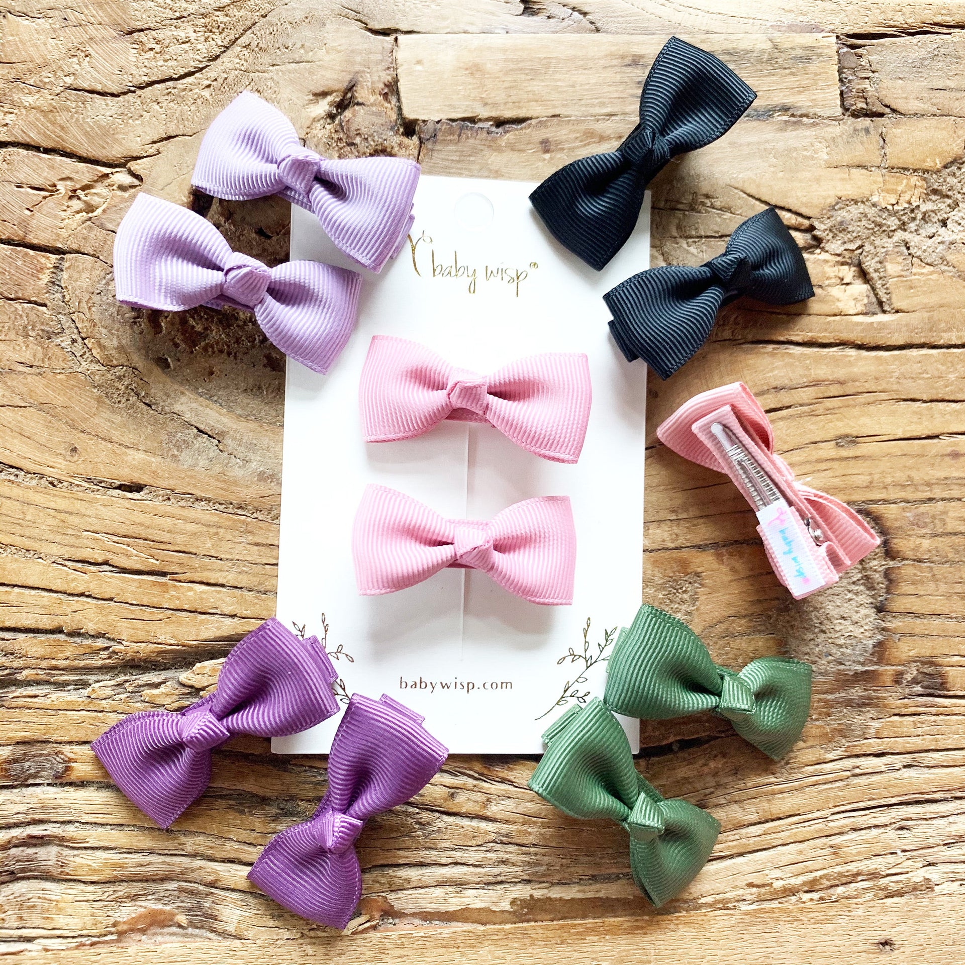 Diya Bow Alligator Hair Clips - Lavender Baby Wisp