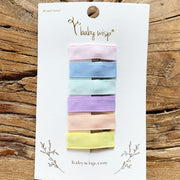 54 Small Snap Ribbon Lined Clips -  Bundle Deal for All Seasons - Simple Ribbon Snap Clips Baby Wisp