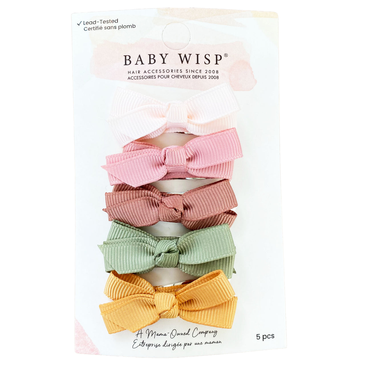 Small Snap Clips Chelsea Boutique Bow Collection - Pink Papaya