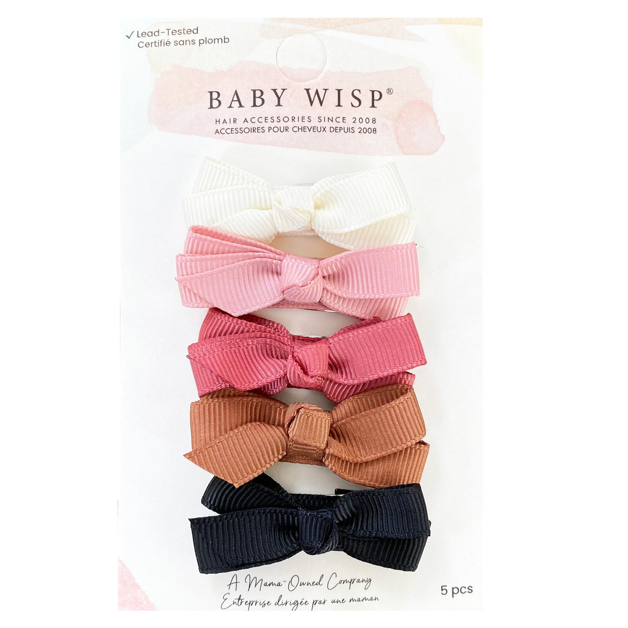 5 Small Snap Clips Chelsea Boutique Bow Collection - Play Date