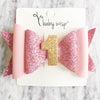 First Birthday Hair Bow, Birthday Headband Baby Wisp