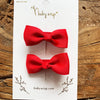 Alligator Hair Clip - Diya Bow Pigtail Pair Baby Wisp