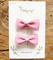 Alligator Hair Clip - Diya Bow Pigtail Pair Baby Wisp