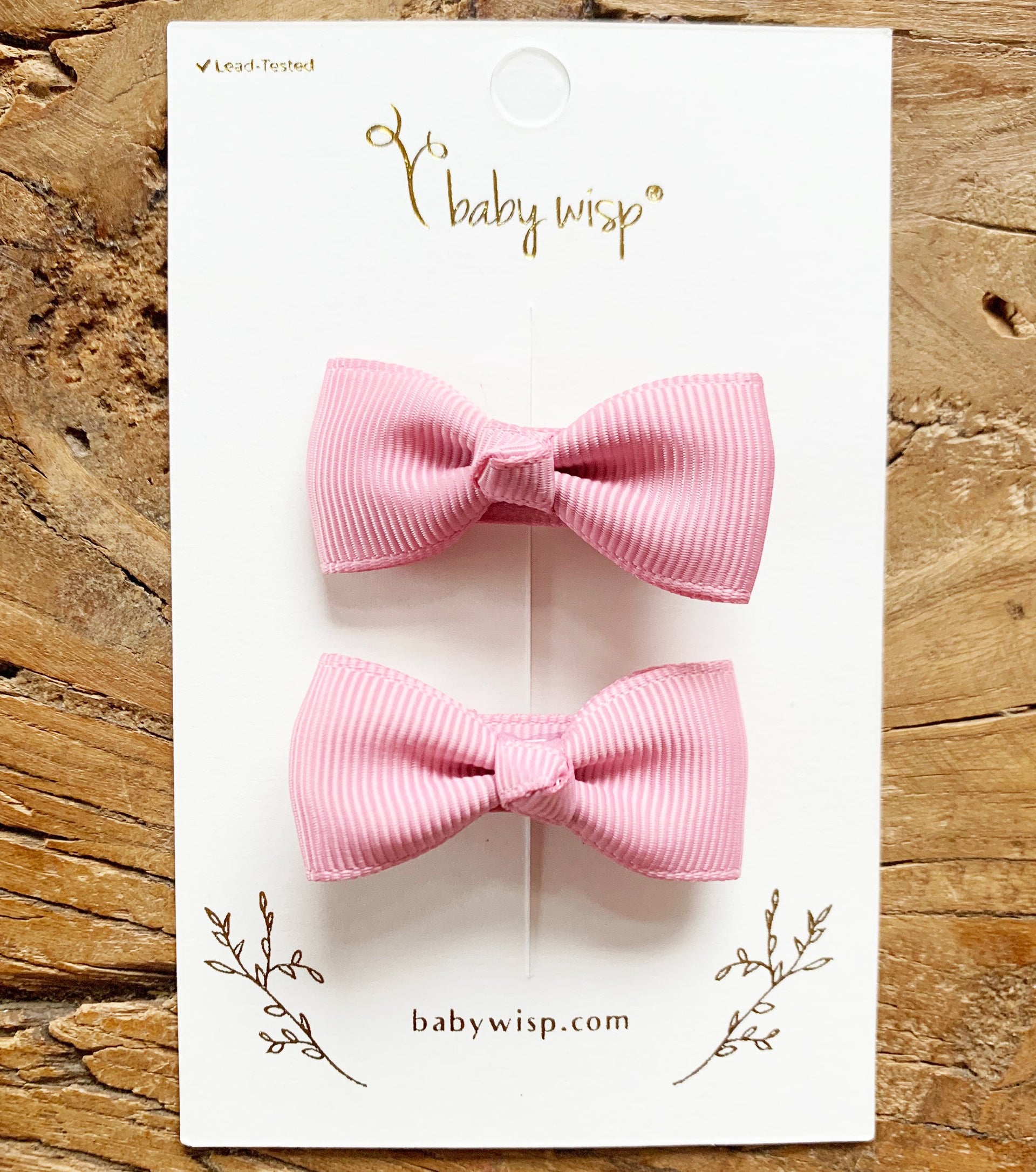 Alligator Hair Clip - Diya Bow Pigtail Pair Baby Wisp